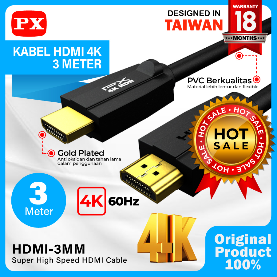 Kabel HDMI 4K Ultra HD ARC HDMI Cable Dolby Audio PX HDMI-3MM