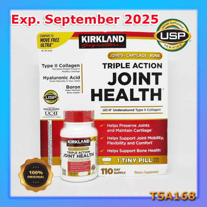 Kirkland Signature Triple Action Joint Health 110 tablets Terjual 100+ • bintang5