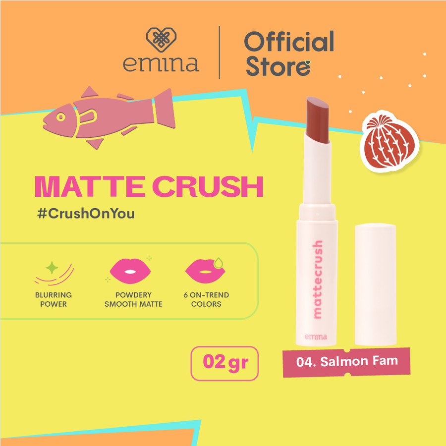 Emina Mattecrush 2gr | Lip Cream Powdery Smooth Matte Finish