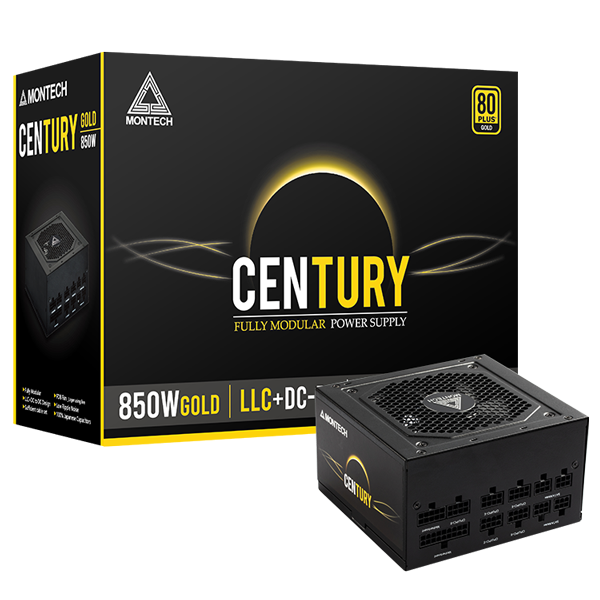 Montech CENTURY 850 850Watt 80 Plus Gold Full Modular Power Supply