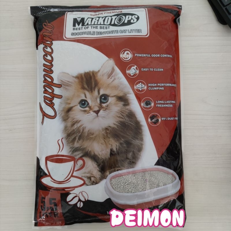 Pasir Kucing Markotops 5,5L Gumpal Wangi