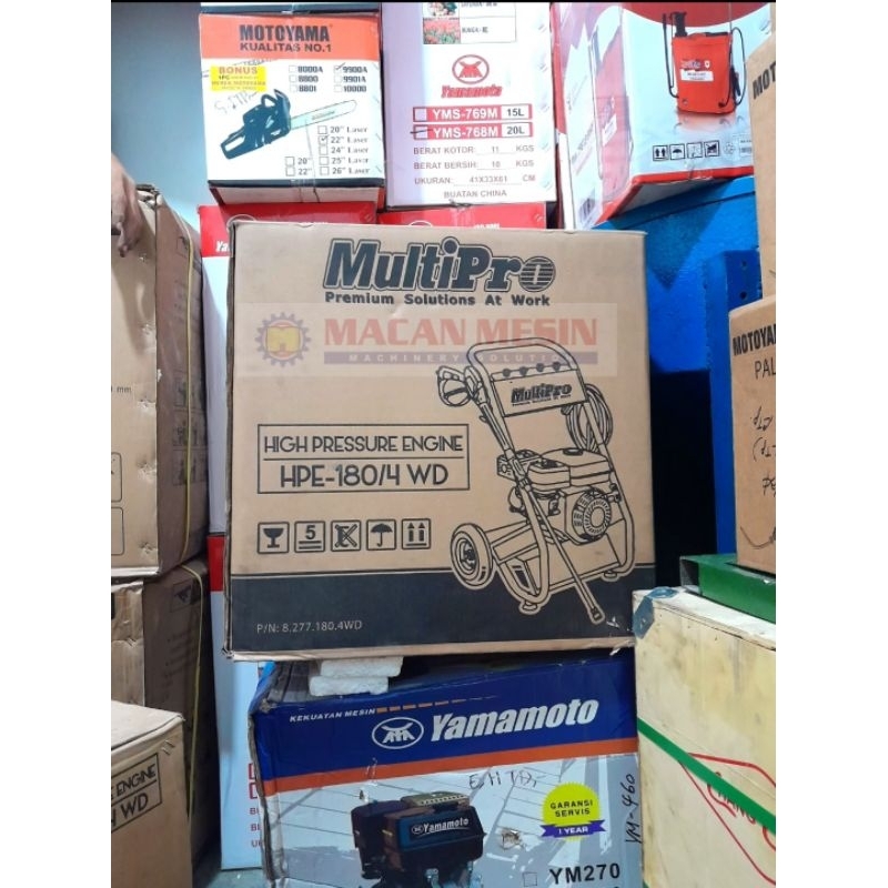JET CLEANER MESIN CUCI STIM BENSIN MULTIPRO HPE-180/4 WD JET HIGH PRESSURE