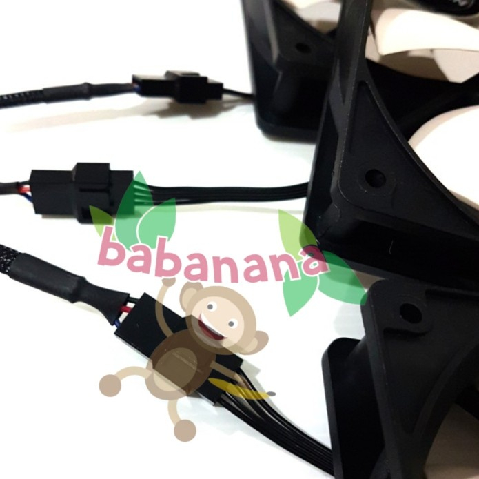 Kabel Splitter Y 1 to 3 PWM Computer Fan 4 pin cable hub 4pin cabang