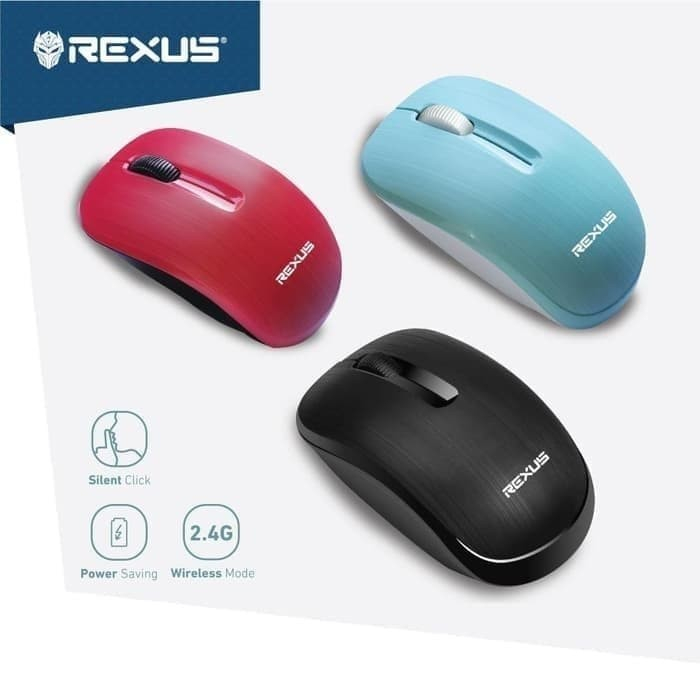 Rexus Mouse Wireless Office Q10 3D Silent Click 1200DPI