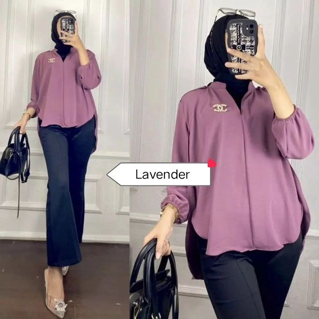 LIVIA BLOUSE LADYCRUSH | OUTER BABY CRUSH KOREAN STYLE