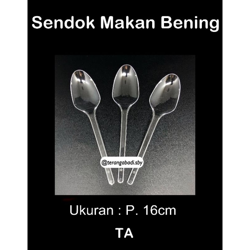 Sendok Plastik // Sendok Makan // Sendok KCS // Harga Per 100pcs