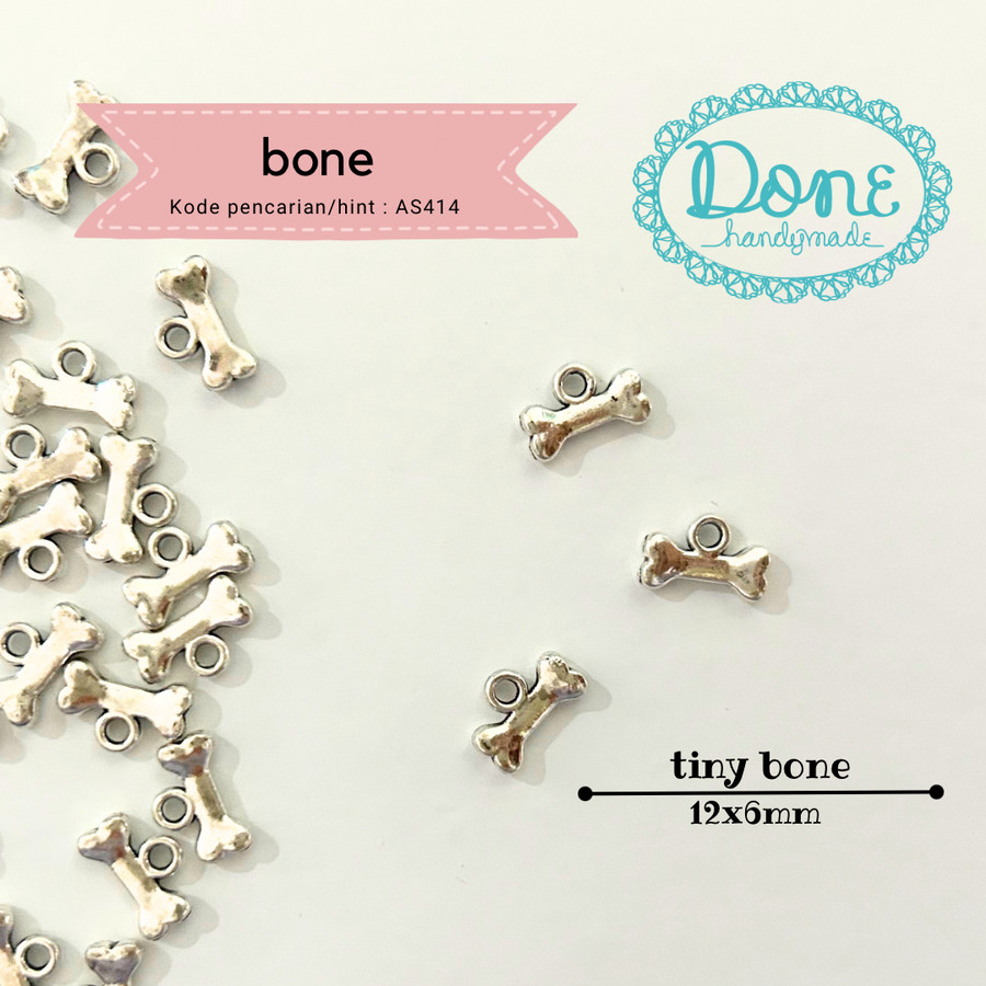 Done handymade charm bandul liontin bone cas414