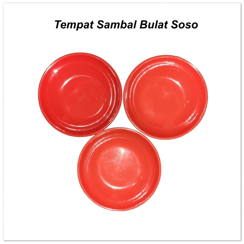 Piring Sambal Semi Melamin SOSO / Tempat Sambel / Bumbu