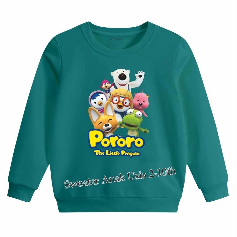 ((IB))SWEATER ANAK2 UNISEX/PORORO DIGITAL SABLON