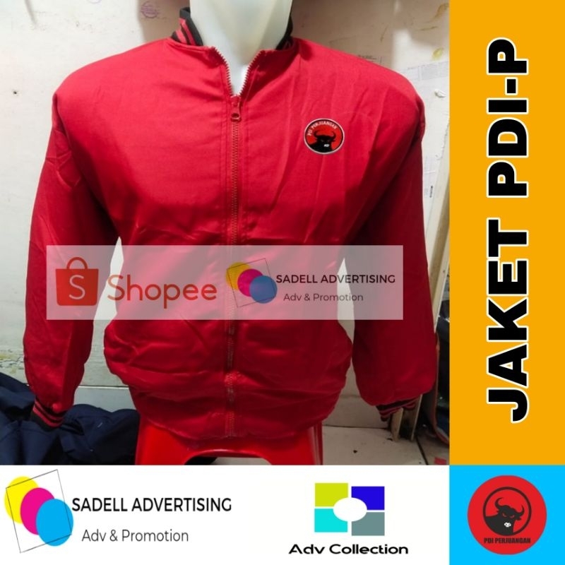 Jacket PDIP Jacket Partai PDIP Merah Lengan Panjang Pria