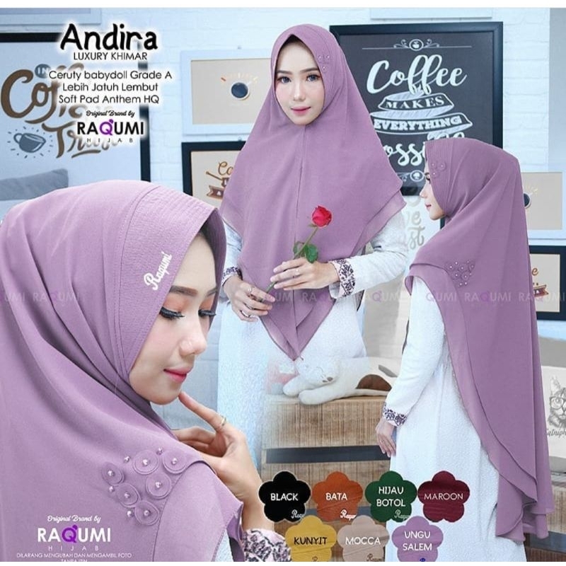 ANDIRA LUXURY KHIMAR BY RAQUMI HIJAB