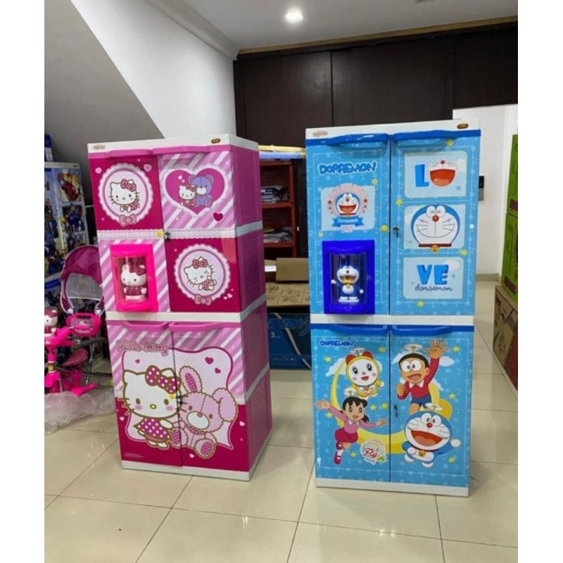 Lemari Naiba DOLL/Lemari boneka tabung Lemari plastik Lemari Lemari pakaian naiba (GO-JEK)