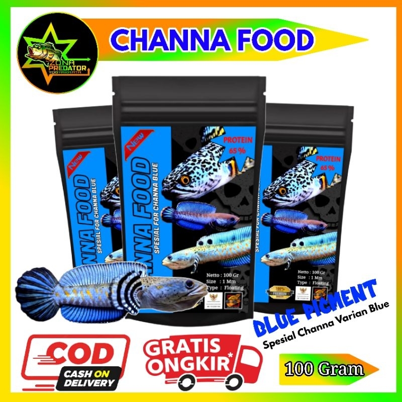 Channa Food Pakan Ikan Channa 100gr Original