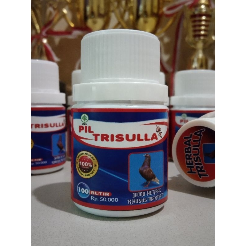 JAMU MERPATI KOLONG PIL TRISULA 100 BUTIR JAMU BURUNG MERPATI TINGGI Vitamin Burung Merpati Doping M