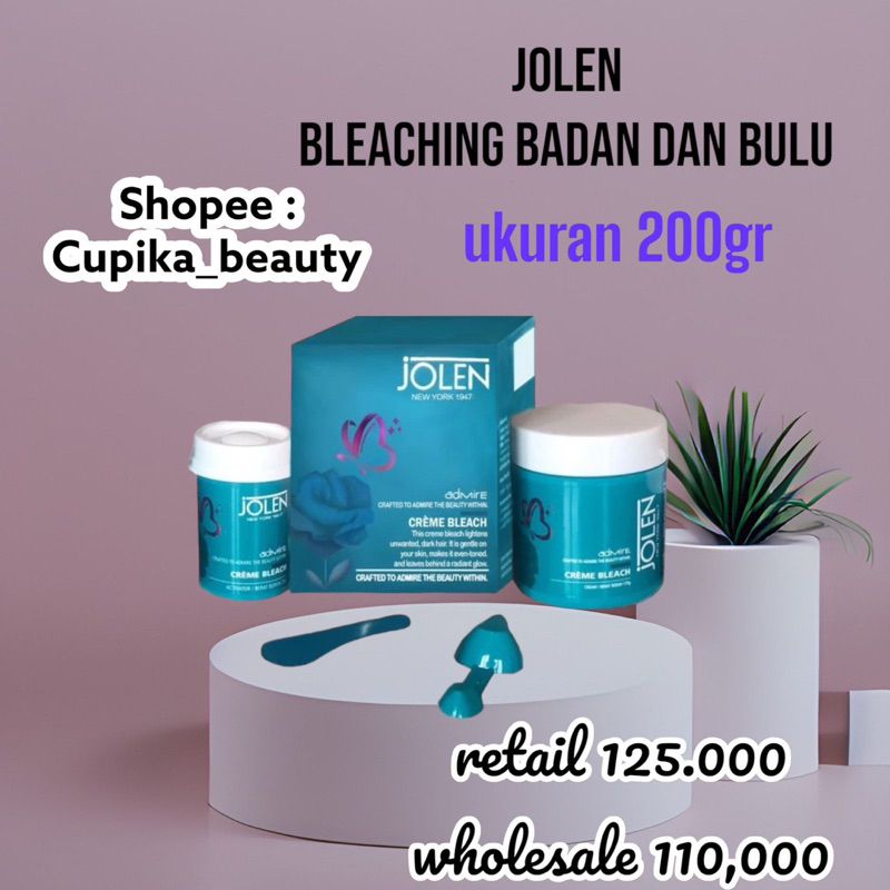 &lt;eb&gt; [ 200 gr ] jolen boby bleach cream 200 gr || jolen bleaching body dan bulu biar pirang 200 gr