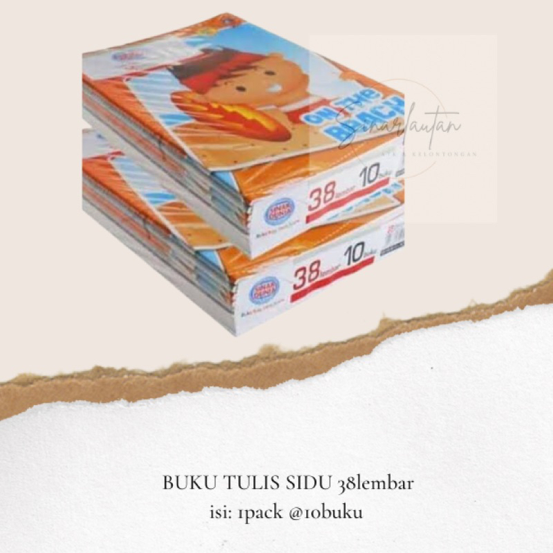 

BUKU TULIS SINAR DUNIA 38LBR / SIDU 38 LEMBAR