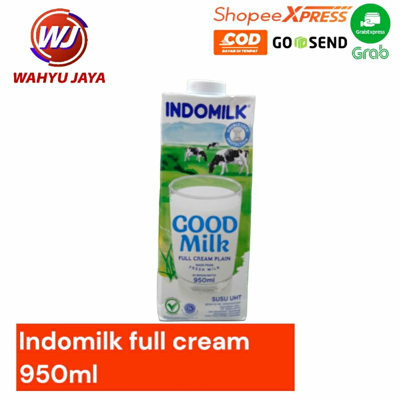 

indomilk/good milk full cream 950ml