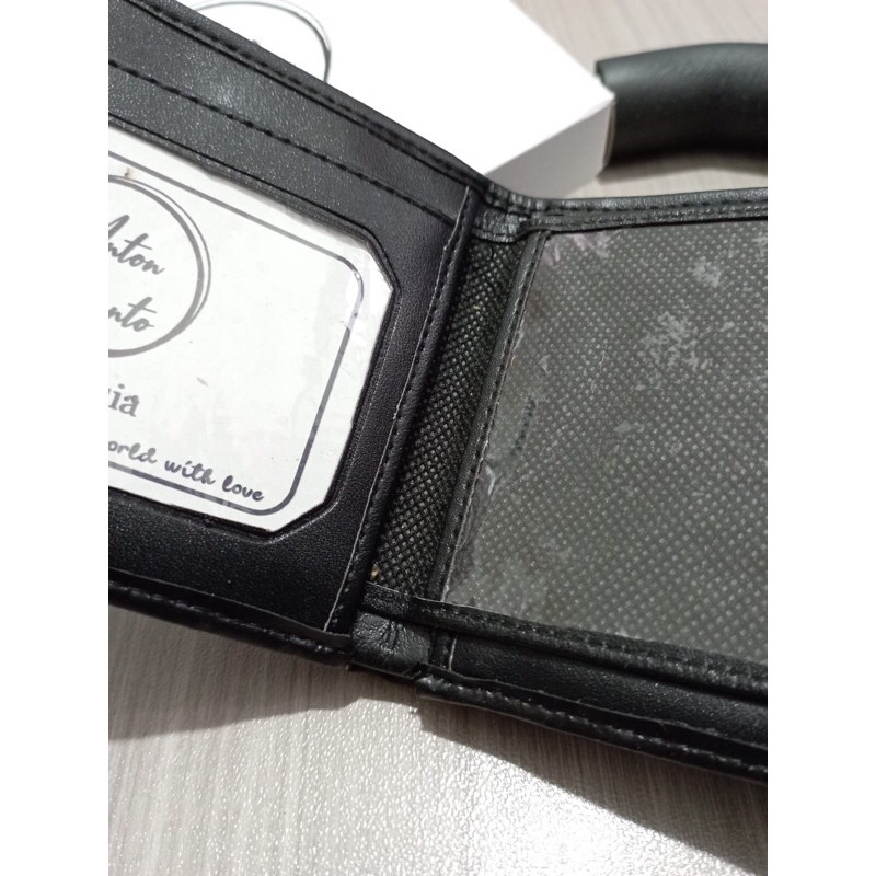 dompet MSE pria gratis dus dari anton hilmanto murah meriah berkulaitas model lipat biasa bahan kulit sintetis mahmud coklat dan hitam #dompet #dompetpria #dompetlipat #dompetlokal