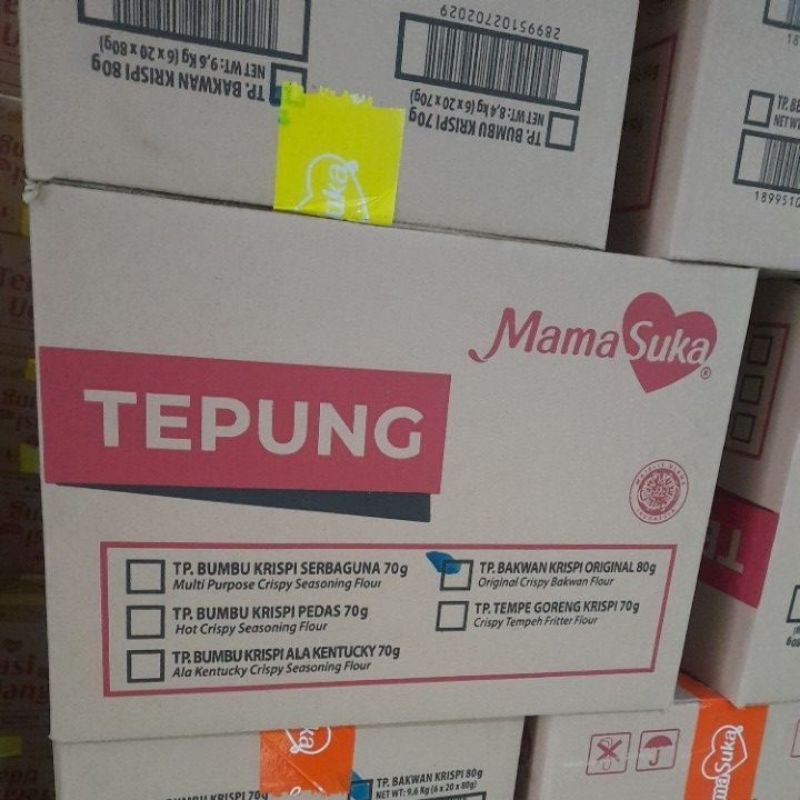 

mamasuka Tepung Bakwan 80gr 1 dos