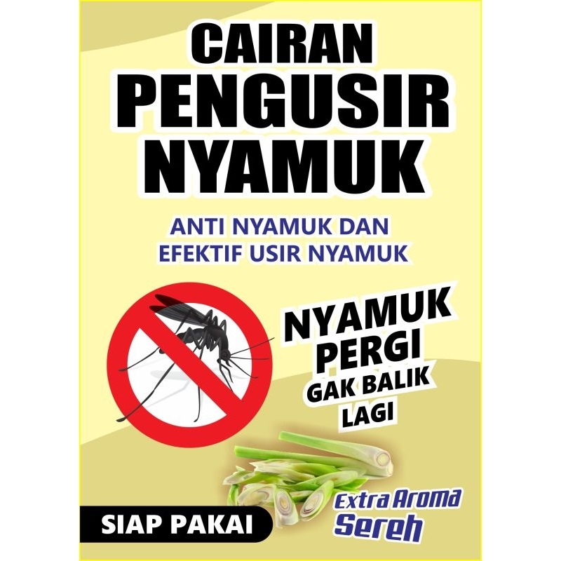 Cairan Pengusir Nyamuk Ampuh EXTRA AROMA SEREH kemasan botol spray Trigger 250 ml