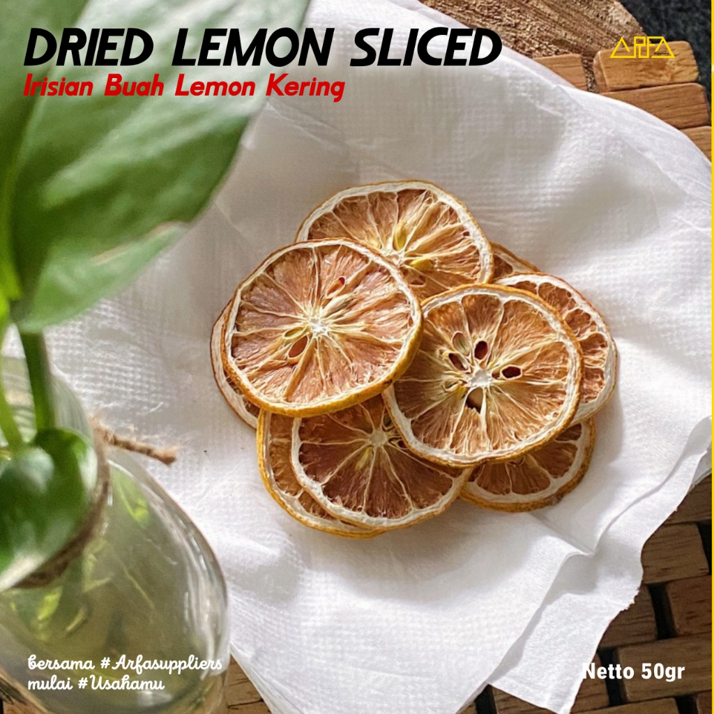 

pink Dried Lemon Sliced Irisian Lemon Kering