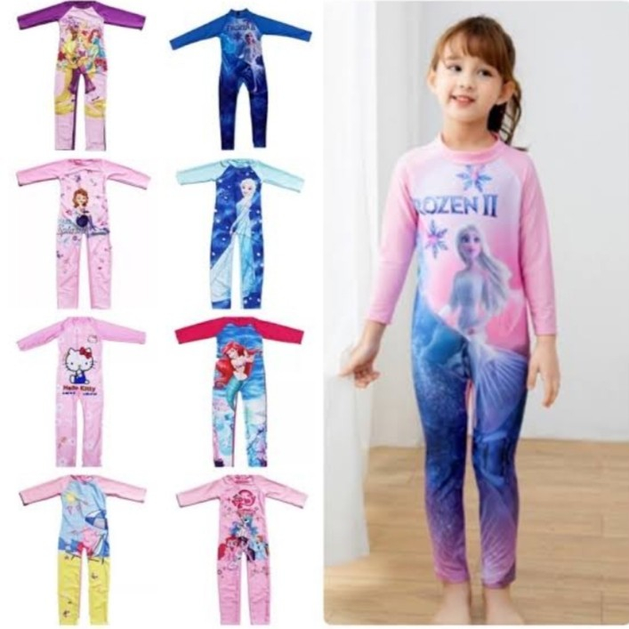 Baju Renang Diving Anak Laki laki Perempuan Tangan Setelan Panjang/Baju Berenang Panjang ***