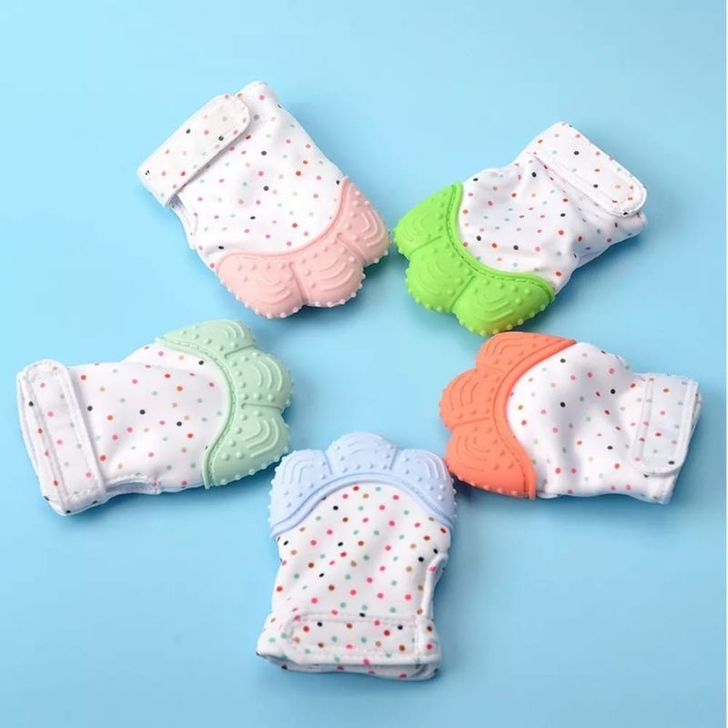 TAFBABY - Sarung Tangan Teether  Bayi Gigitan Mainan Mitten Baby Glove