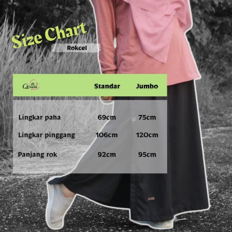 Qolbi Rok Celana Kulot Muslimah