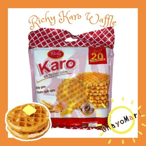 Naraya Richy Waffle / Wafel / Richy Karo Crispy Butter Waffle 270g