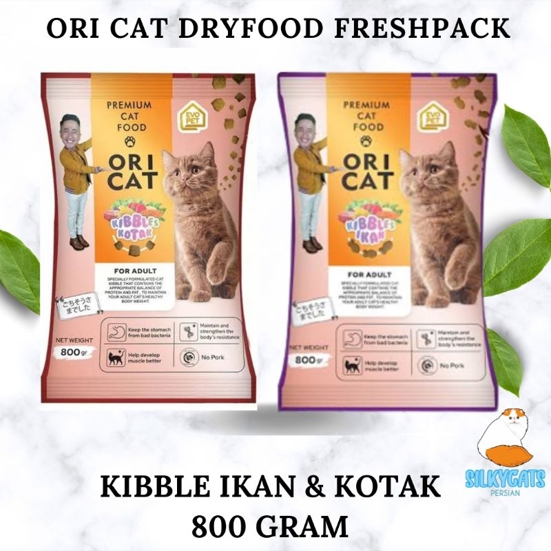 Ori cat adult dryfood 800gr . makanan kucing dewasa oricat 800 gram