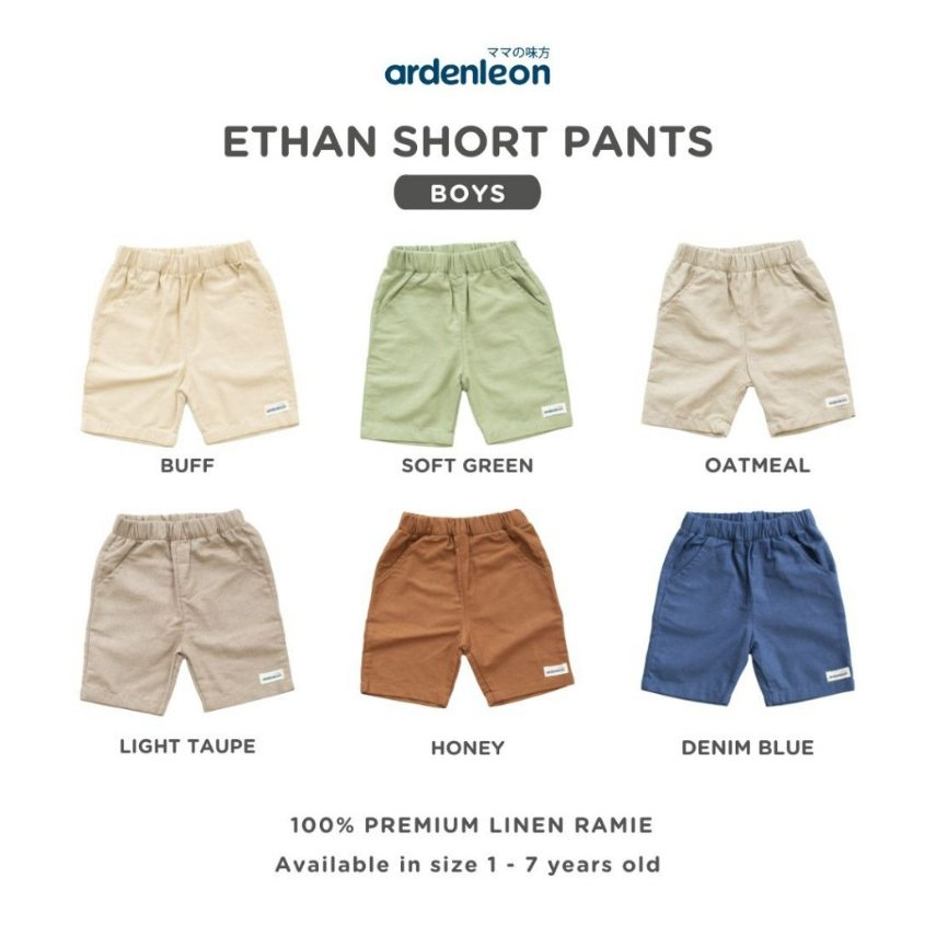 Ardenleon Ethan Short Pants 1-7 Tahun Celana Pendek Anak Unisex Chic Series CBKS