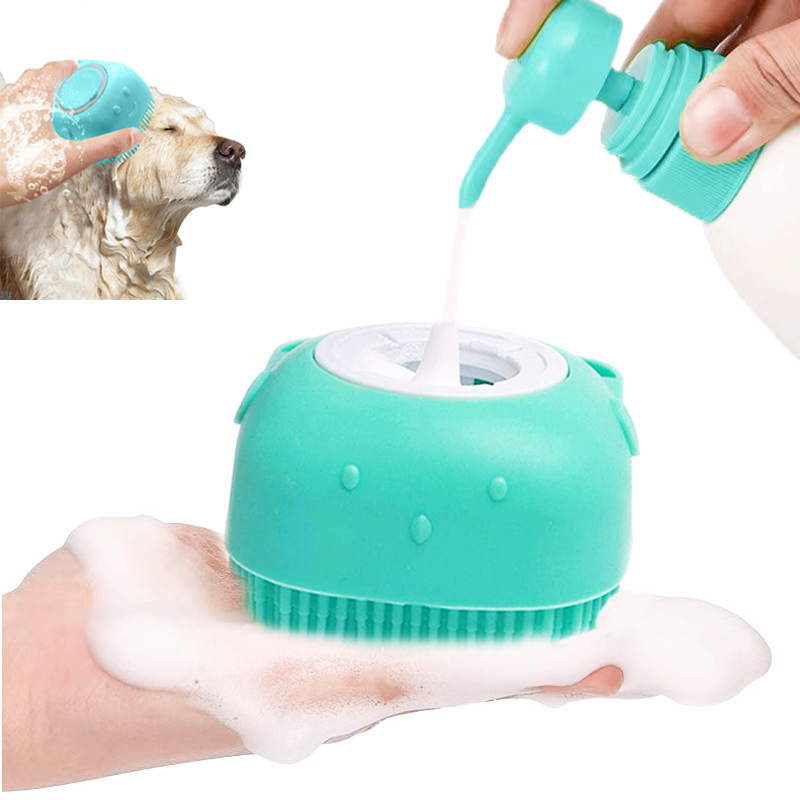 Pet Brush Silicone / Sikat Mandi Kucing &amp; Anjing Murah