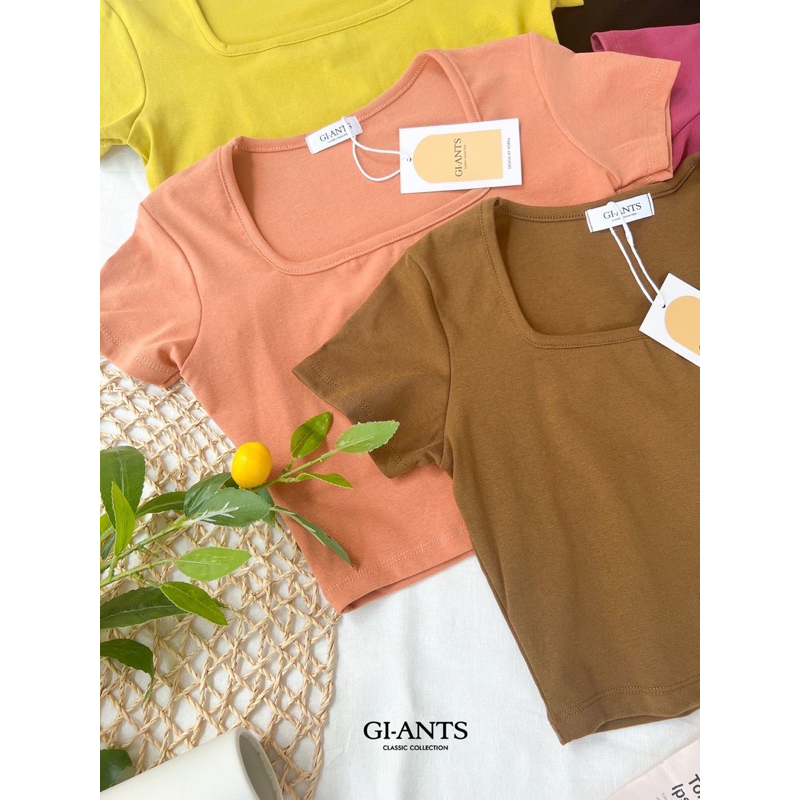 ATASAN GIANTS BASIC MODEL CROP KOTAK KAOS IMPORT BANGKOK (BJGB575)