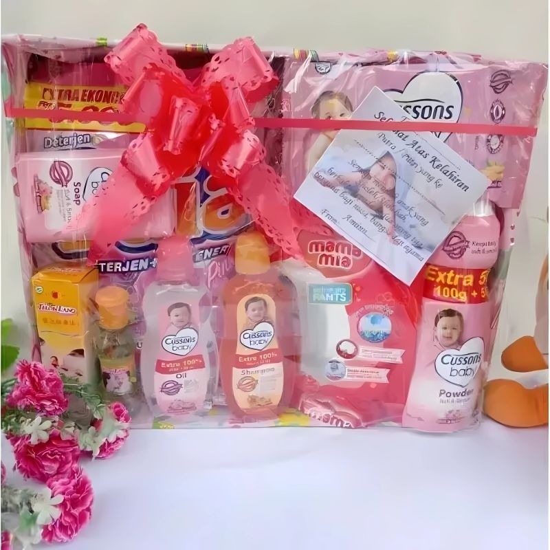 Parsel bayi  murah/baby gift  set/kado bayi (ukuran 31×24×6 cm)