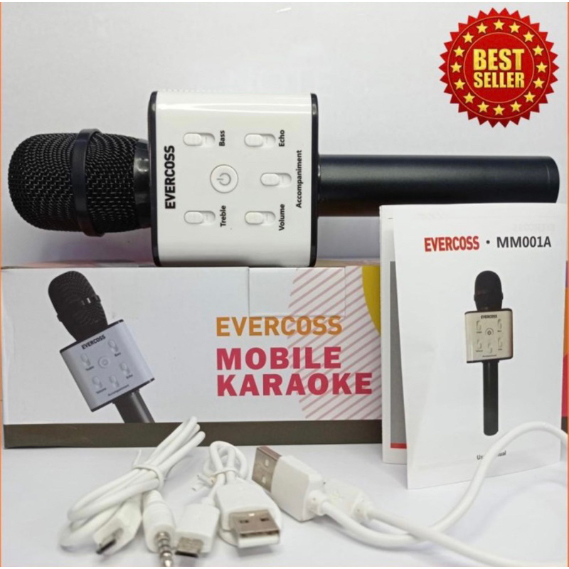 Mic Karaoke Bluetooth Microphone Evercross MM001A