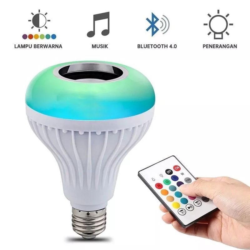 speaker bohlam LED - LED music bulb - BOHLAM SPEAKER DISKO