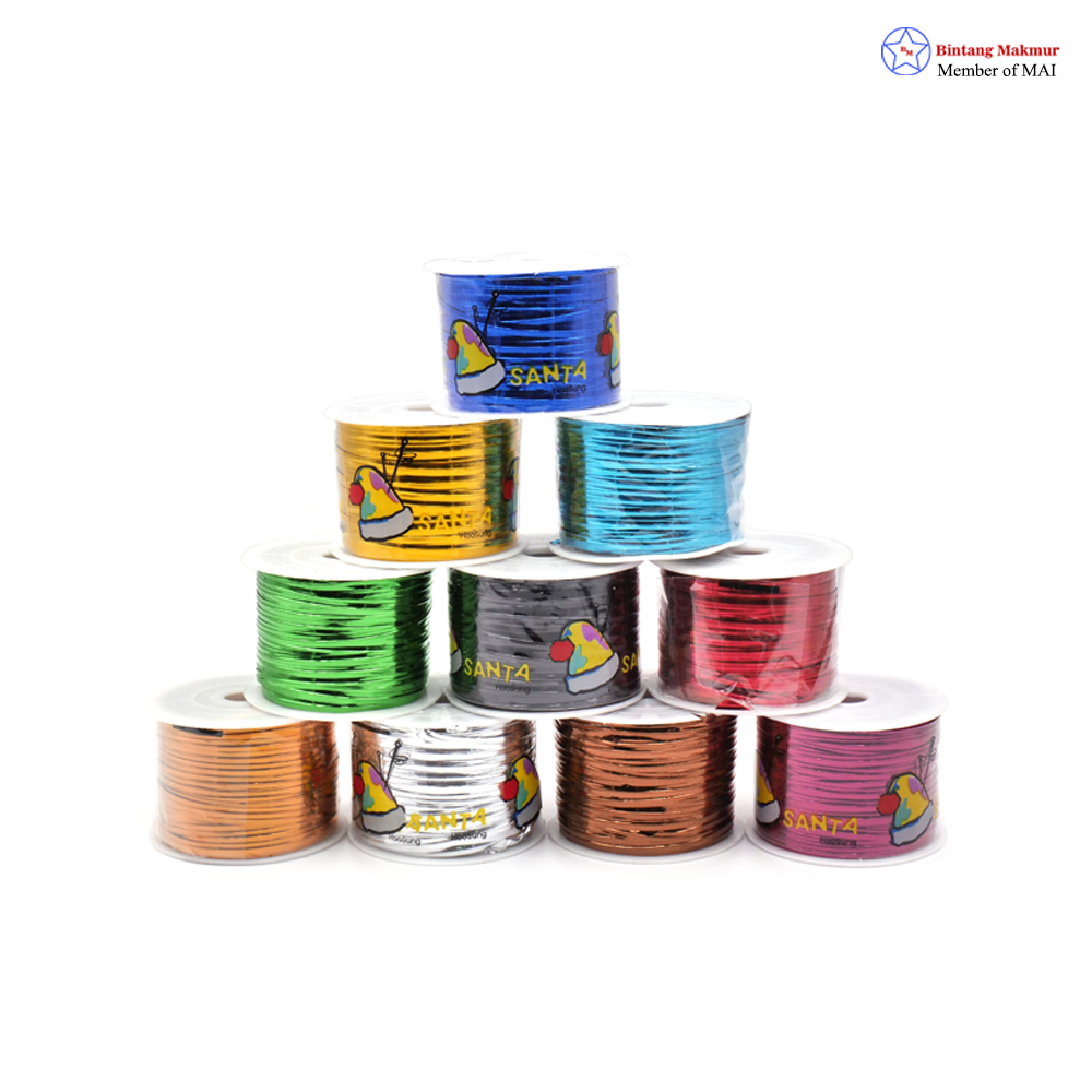 

Bintang Makmur - Pita Kawat / Pita Souvenir / Kawat Souvenir Isi 100 Yard