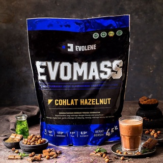 EVOLENE EVOMASS 4,5kg (10lbs) + FREE SHAKER EVOLENE ORIGINAL, BPOM & MUI HALAL