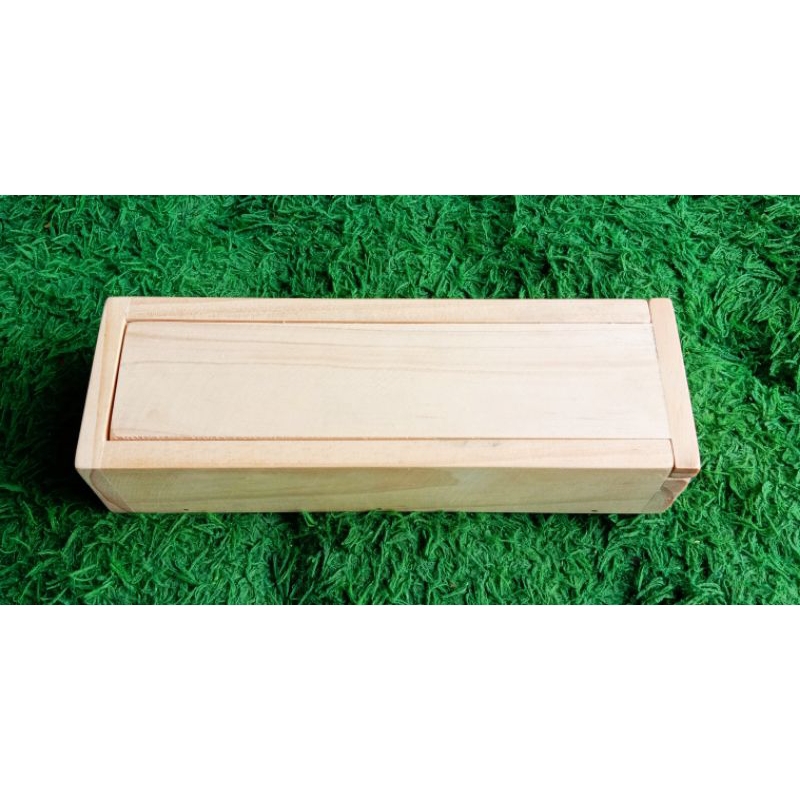 

H7Y Kotak pensil/box penyimpanan pensil full kayu