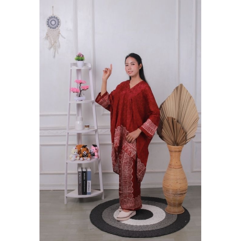 SETELAN BATIK JUPRI SET MELAYU ARUNA setelan jupri kosongan set kaftan tunik aruna TERMURAH