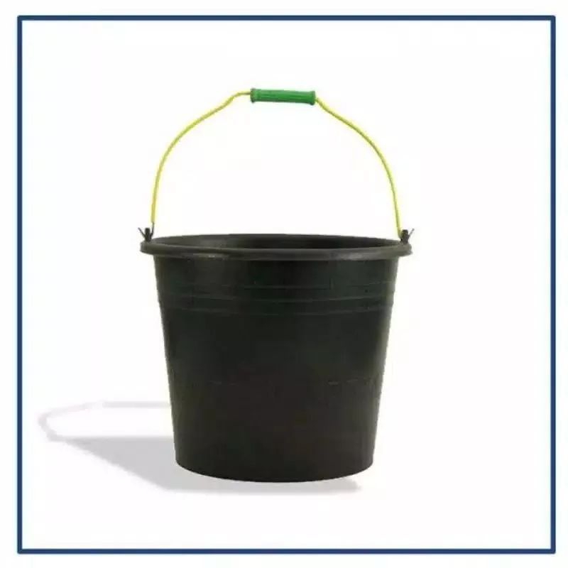 Ember Karet Anti Pecah Ukuran 16 Liter Ember Hitam Cap Kuda