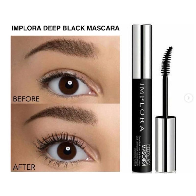 QEILA - Implora Deep Black Mascara 3.8gr | Maskara Implora 100% Ori