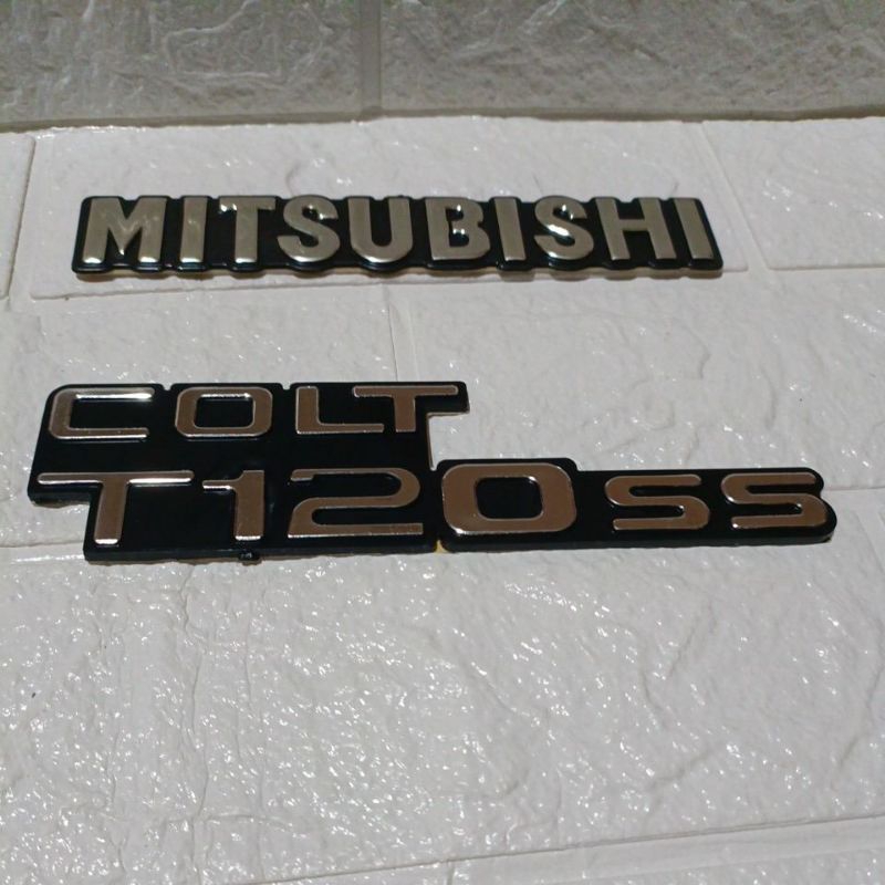 Emblem Logo Tulisan Mitsubishi Colt T120SS