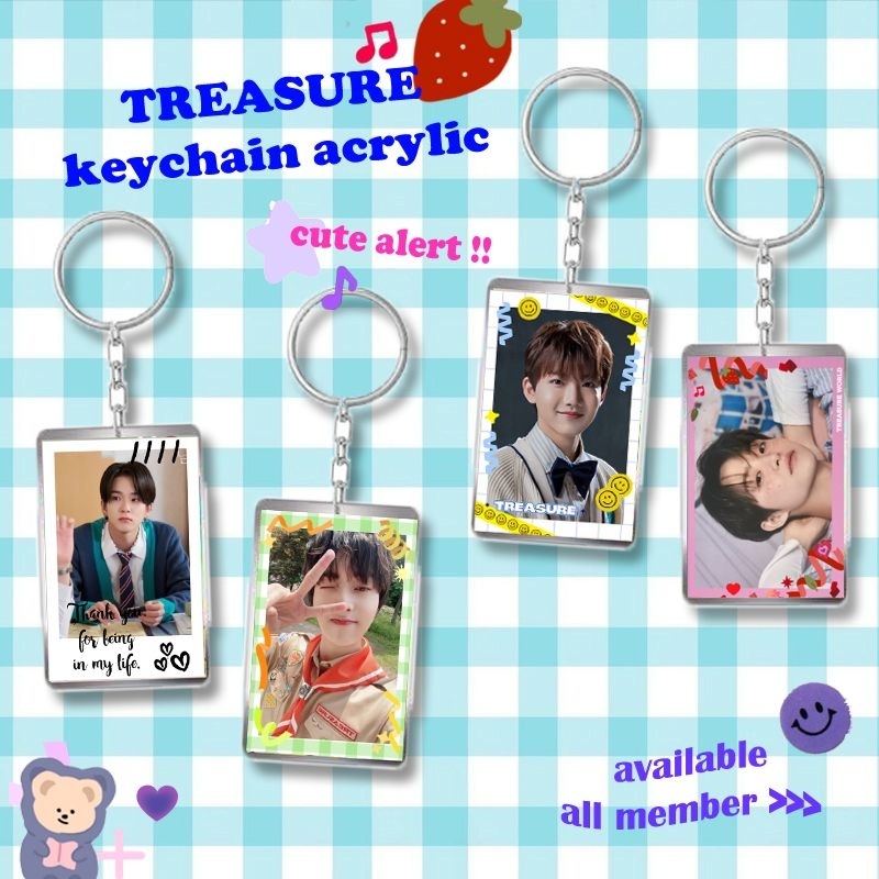 keychain acrylic deco treasure ganci gantungan kunci truz