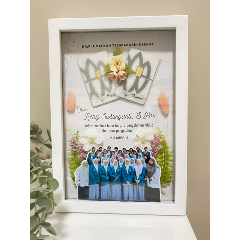 Frame Gift Mini Gold 0,025 - 0,25 gram | Pigura Mini Gold | Kado Pernikahan, Kado Wedding, Ulang Tah