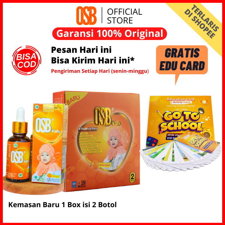 OSB Kids Original Vitamin Otak Anak OSB Omar Smart Brain Cair Atau Sirup 100 % Produk Asli