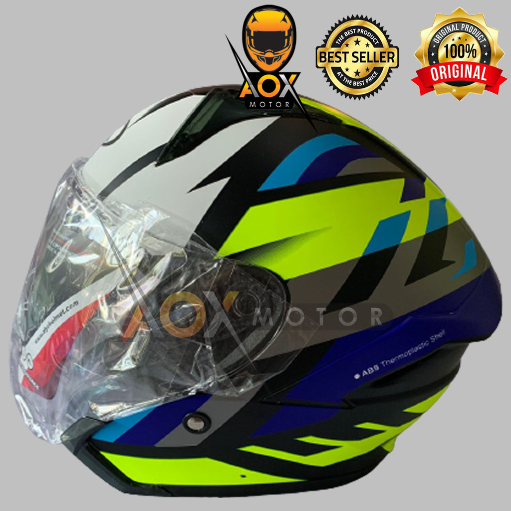 Helm DYR SUBARU Motif YONKOU Original Halfface (Ongkir 2kg)