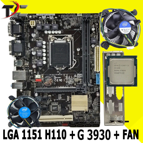 MOBO H110 PC DDR4 MAINBOARD LGA 1151 OEM G3930 PAKETAN MOBO OEM LGA 1151 DDR4