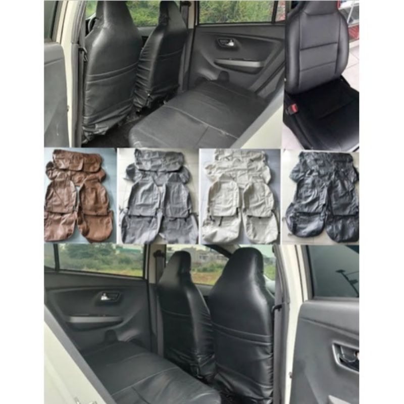SARUNG JOK MOBIL ALYA FULL SET/BUNGKUS JOK MOBIL AGYA 2 BARIS DEPAN BELAKANG