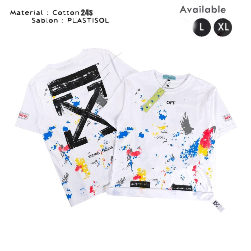 Kaos Distro OFF White Galaxy Premium